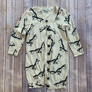 Cute Cream Button Down Cardigan from Forever21